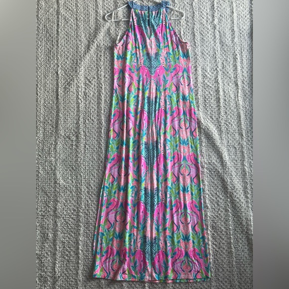 EUC (Worn Once) Lilly Pulitzer Monterrey Maxi Dress Multi Reeflections Print - Picture 3 of 7